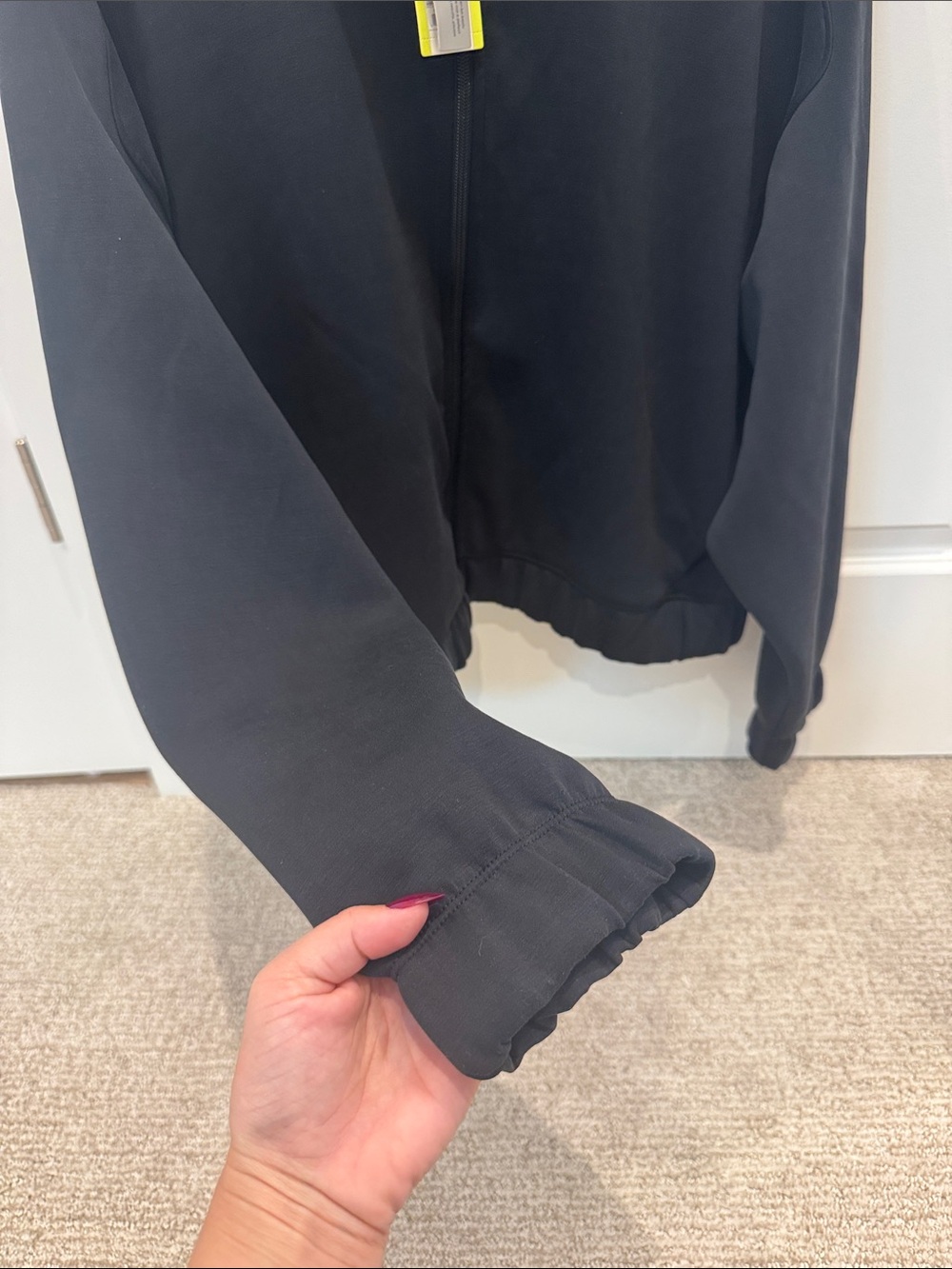 All in Motion • Black NWT Sandwash Full Zip Jacket (discontinued style) - Picture 6 of 9
